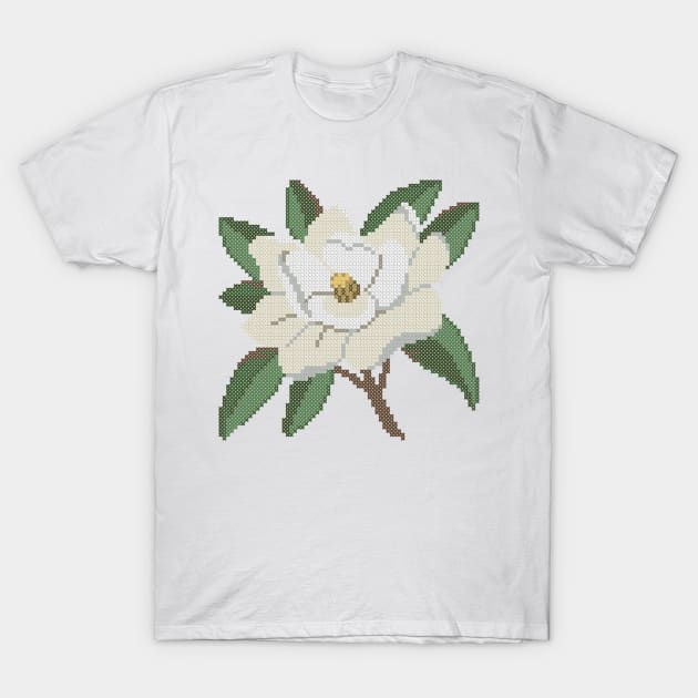Louisiana Mississippi State Flower Magnolia T-Shirt by inotyler